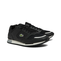 BASKETS PARTNER PISTE 01201 LACOSTE NOIRES HOMMES