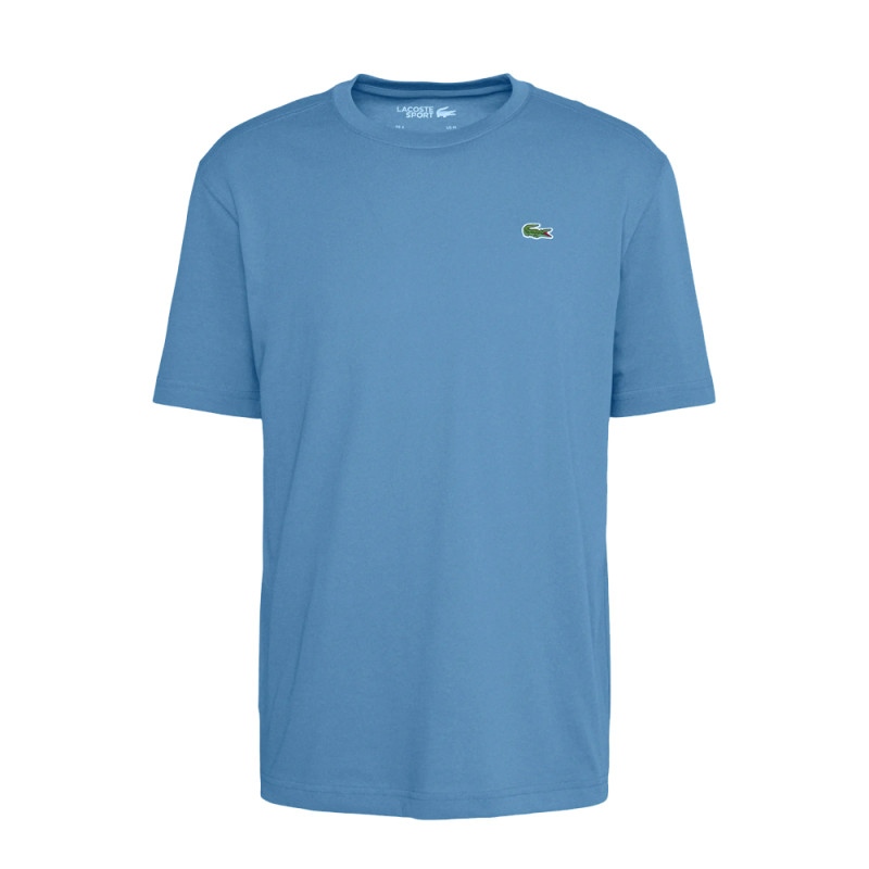 T-shirt à col rond LACOSTE SPORT en coton mélangé respirant bleu