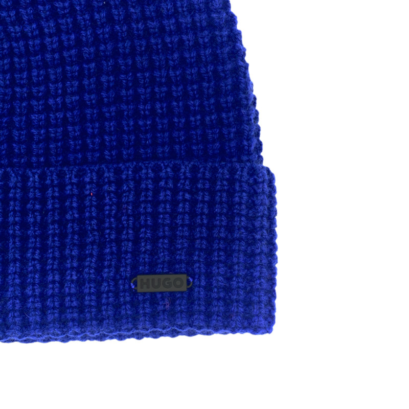Bonnet en laine 50482640 HUGO bleu