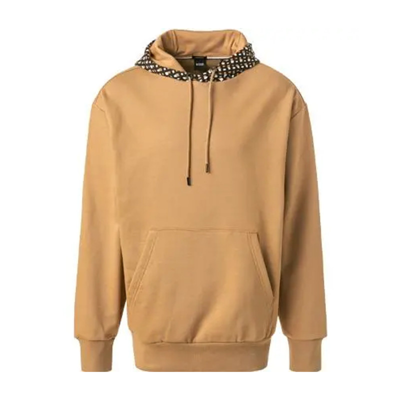 SWEAT A CAPUCHE SULLIVAN 06 BOSS BEIGE IMPRIMÉ MONOGRAMME