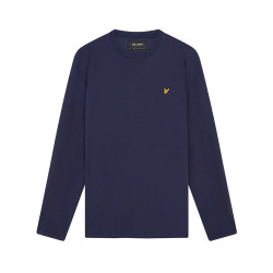 T-Shirt Manche Longue Lyle & Scott Bleu Marine PLAIN LONG SLEEVE