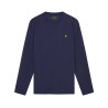 T-Shirt Manche Longue Lyle & Scott Bleu Marine PLAIN LONG SLEEVE