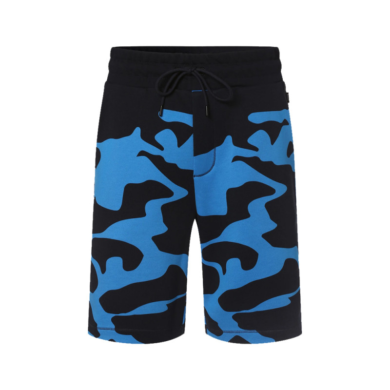Short Lamson 83 BOSS bleu marine imprimé camouflage