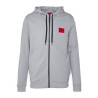 Sweat zippé Hugo Daple212 en molleton de coton avec patch logo
