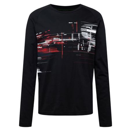 T-shirt BOSS TOGN 2 Noir en coton biologique avec logo et motifs