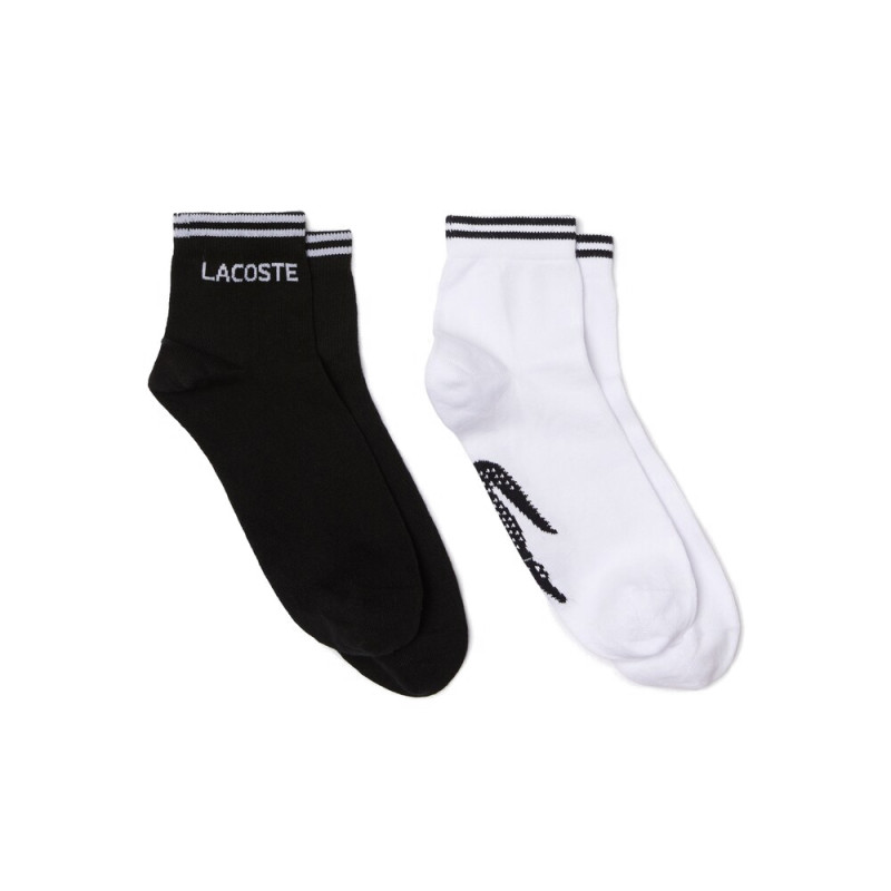 LOT DE 2 PAIRES DE CHAUSSETTES BASSES LACOSTE SPORT EN COTON