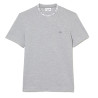 T-shirt Lacoste regular fit marquage sur le col Gris