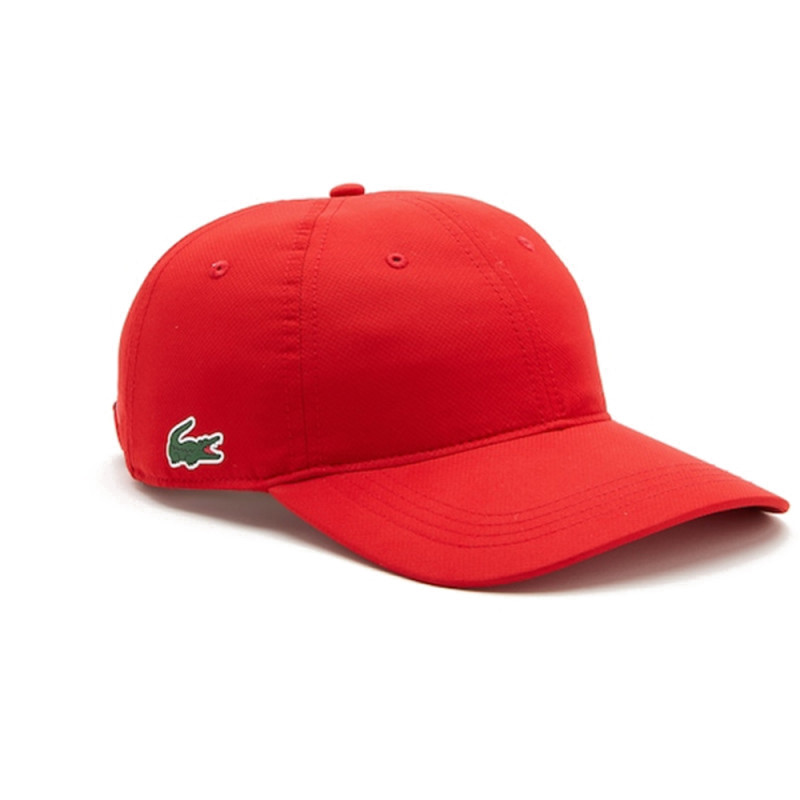 Casquette Lacoste légère unie Rouge à la boutique DM'Sports