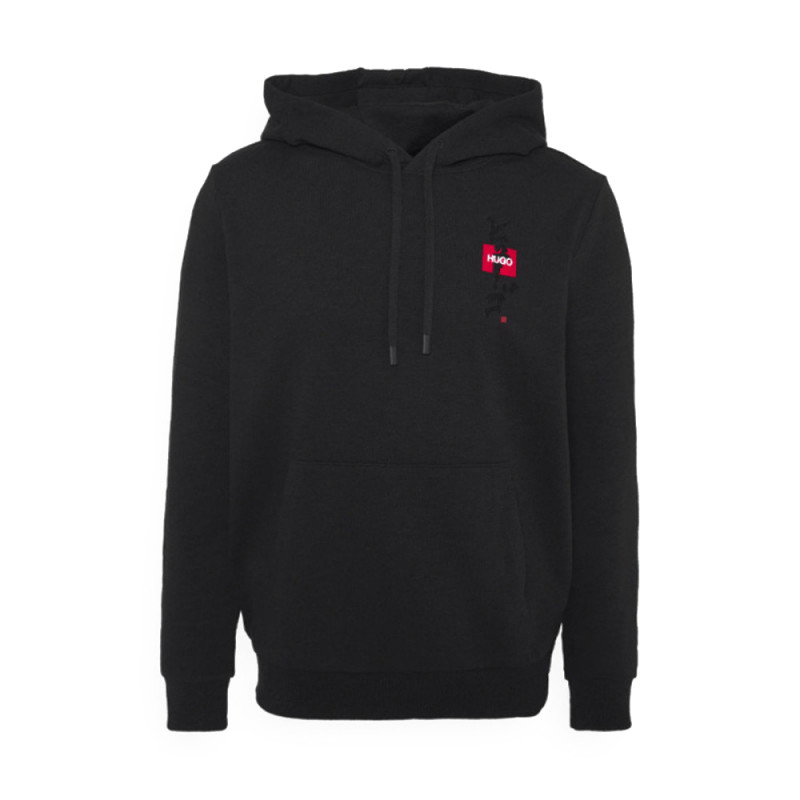 Sweat à capuche HUGO Doplin Noir