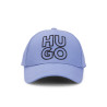 CASQUETTE VIOLETTE EN COTON AVEC LOGO BRODÉ NOIR