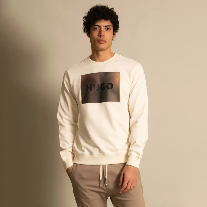 SWEAT BLANC DURAGOL U_232 HUGO