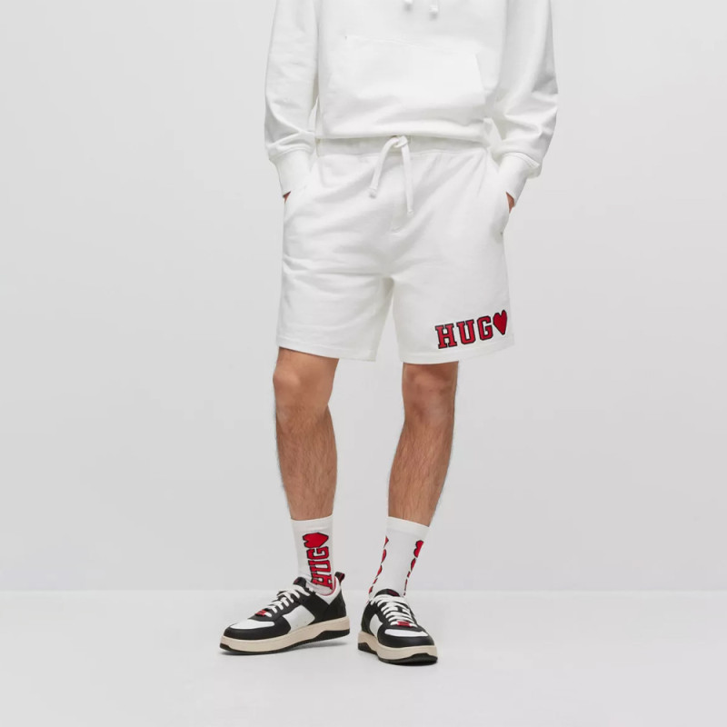 SHORT MIXTE EN MOLLETON DE COTON