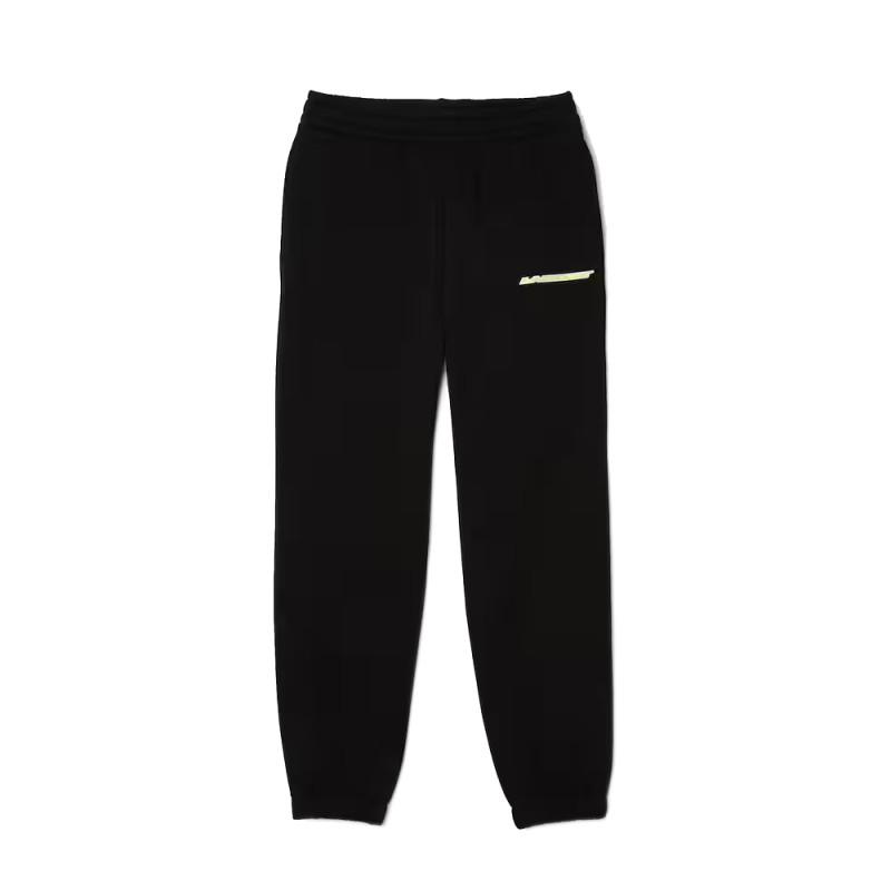 PANTALON DE SURVÊTEMENT LACOSTE EN MOLLETON NON GRATTÉ NOIR