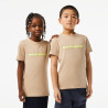 T-SHIRT ENFANT LACOSTE BEIGE ET JAUNE