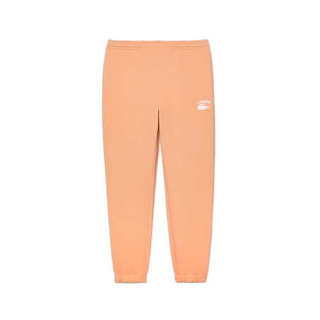 PANTALON DE SURVÊTEMENT HOMME COUPE FUSELÉE INSCRPITION LACOSTE ORANGE