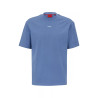 T-SHIRT BLEU RELAXED FIT EN JERSEY DE COTON À LOGO IMPRIMÉ DAPOLINO HUGO