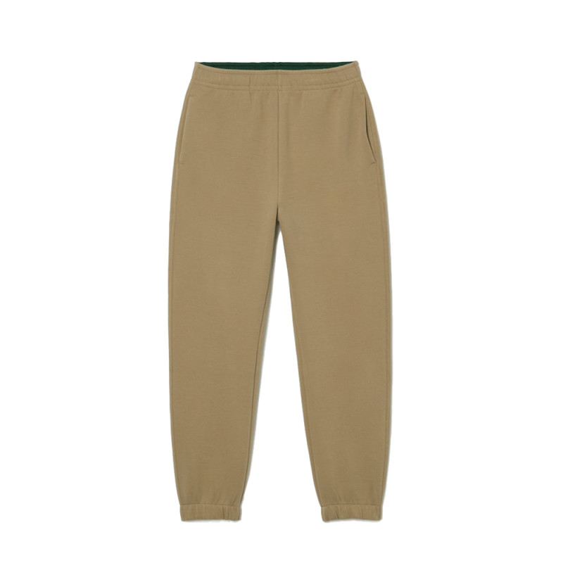 PANTALON DE JOGGING LACOSTE FEMME EN COTON MÉLANGÉ UNI BEIGE