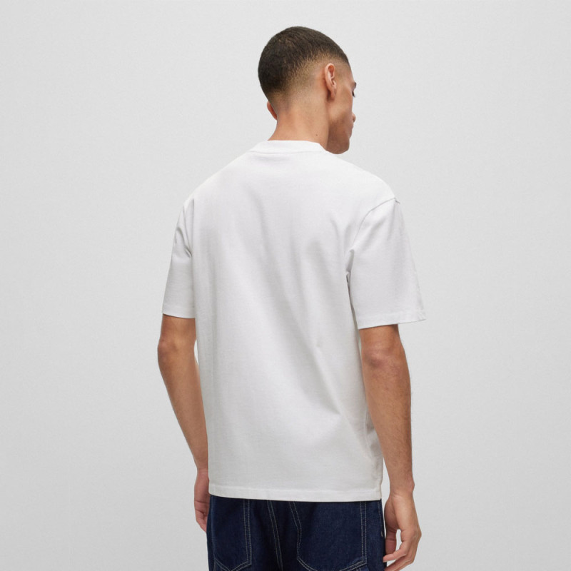 T-SHIRT BLANC RELAXED FIT DAPOLINO HUGO