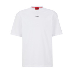 T-SHIRT BLANC À LOGO IMPRIMÉ DAPOLINO HUGO