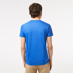 T-shirt Lacoste col rond en jersey de coton pima uni pour Hommes