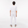 PANTALON DE SURVÊTEMENT HOMME LACOSTE EN DOUBLE-FACE BLANC