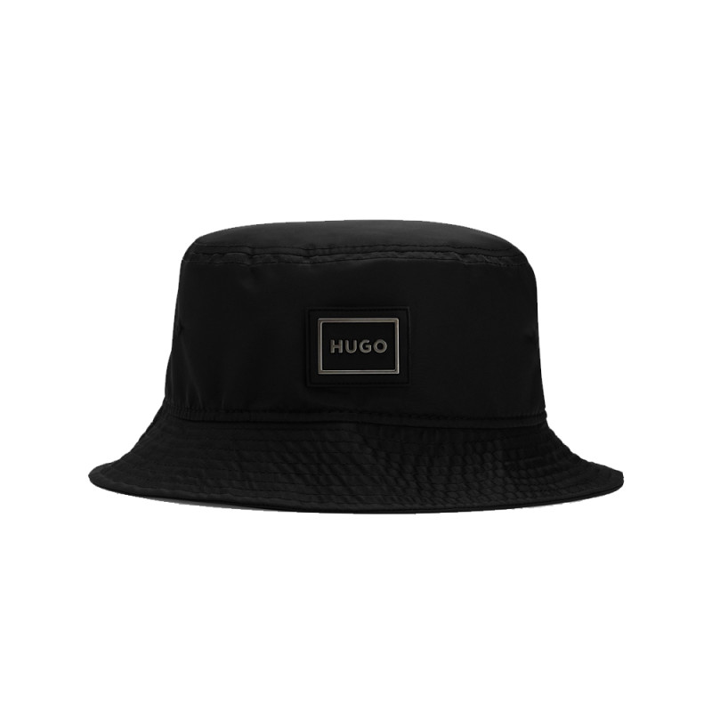 Bob Men_X 584-N HUGO en twill avec logo dans un cadre de métal noir