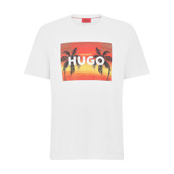 T-SHIRT BLANC 50488952 DULIVE U232 HUGO