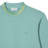 Sweatshirt LACOSTE vert avec col siglé