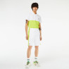 Short LACOSTE GH8368 homme blanc et vert