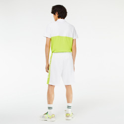 Short LACOSTE GH8368 blanc et vert