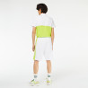 Short LACOSTE GH8368 blanc et vert