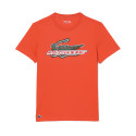 T-shirt TH5156  Lacoste Sport regular fit en coton biologique orange