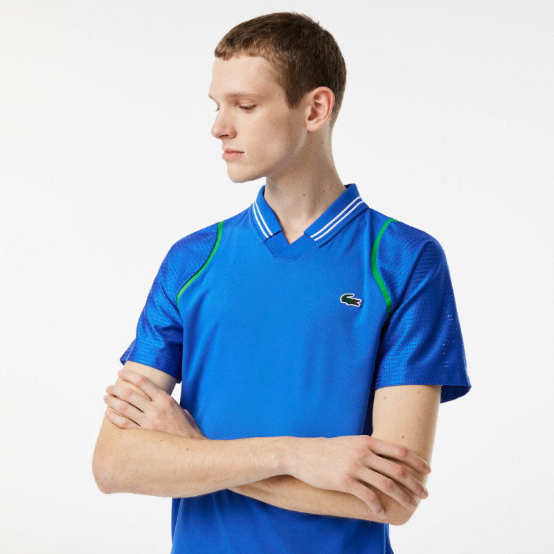 Polo DH1961 Lacoste Tennis x Daniil Medvedev bleu