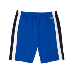 SHORT LACOSTE A EMPIECEMENTS COLOR BLOCK BLEU