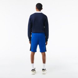 SHORT LACOSTE COLOR BLOCK BLEU