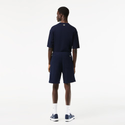 SHORT LACOSTE COTON BLEU MARINE
