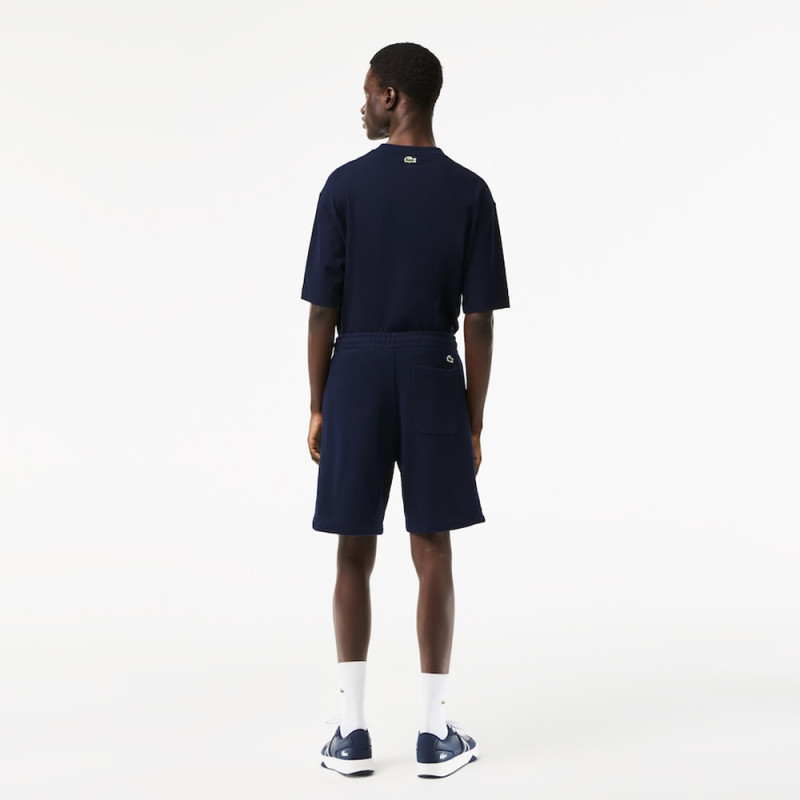 SHORT LACOSTE COTON BLEU MARINE