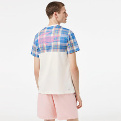 T-shirt homme Lacoste Tennis imprimé carreaux