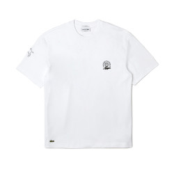 T-shirt TH8047 Lacoste en coton biologique blanc