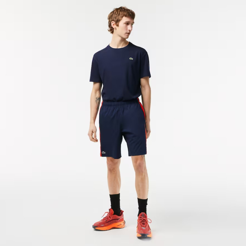 LACOSTE TENNIS EN POLYESTER RECYCLÉ BLEU MARINE