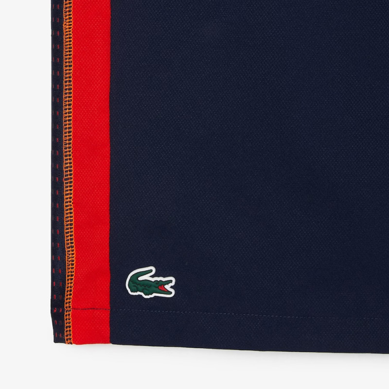 SHORT LACOSTE EN POLYESTER RECYCLÉ BLEU MARINE