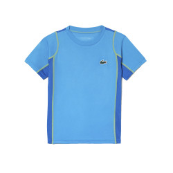 T-shirt garçon color-block Lacoste Tennis en piqué bleu