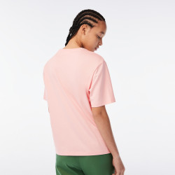 T-shirt Lacoste femme rose