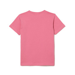 T-SHIRT LACOSTE ENFANT A COL ROND EN JERSEY DE COTON UNI