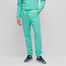 PANTALON DE JOGGING HADIKO 1 BOSS REGULAR FIT AVEC LOGOS MULTICOLORES VERT TURQUOISE