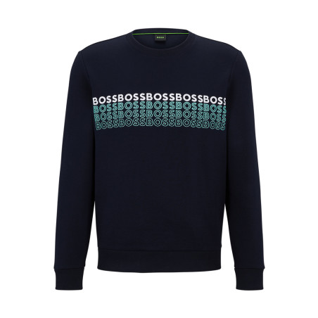 Sweat Salbo 1 50497176  BOSS bleu marine