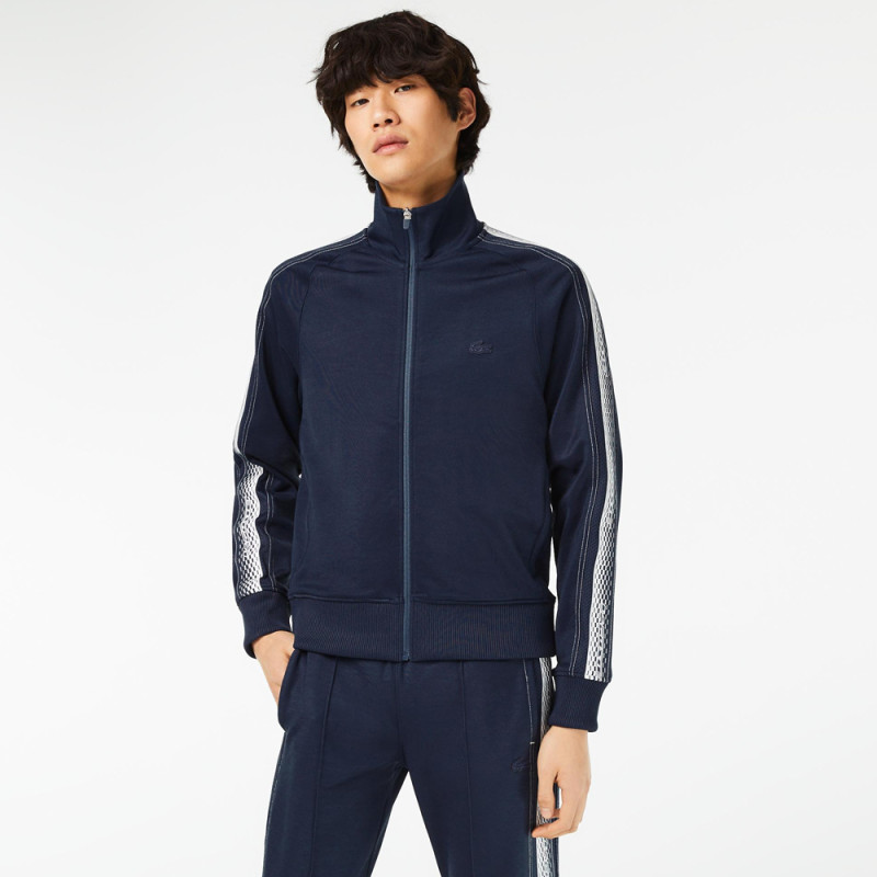 Sweatshirt zippé SH5365 LACOSTE bleu marine