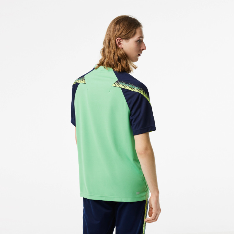 T-SHIRT HOMME VERT ET BLEU MARINE