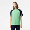 T-SHIRT LACOSTE  VERT ET BLEU MARINE