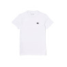T-SHIRT FEMME LACOSTE SPORT JERSEY TECHNIQUE DE COTON BIOLOGIQUE BLANC
